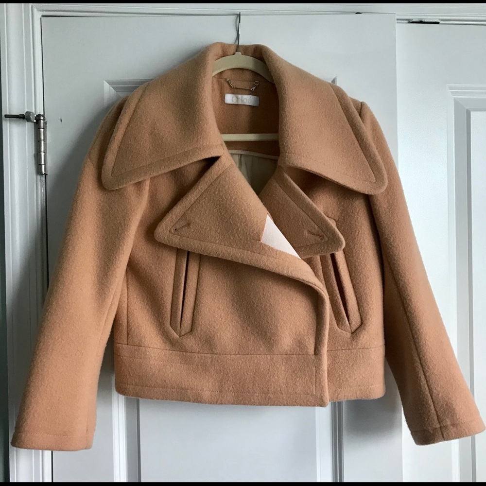 Peach cropped Chloe jacket